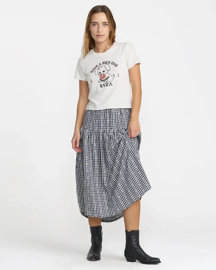 RVCA GO WEST MIDI SKIRT