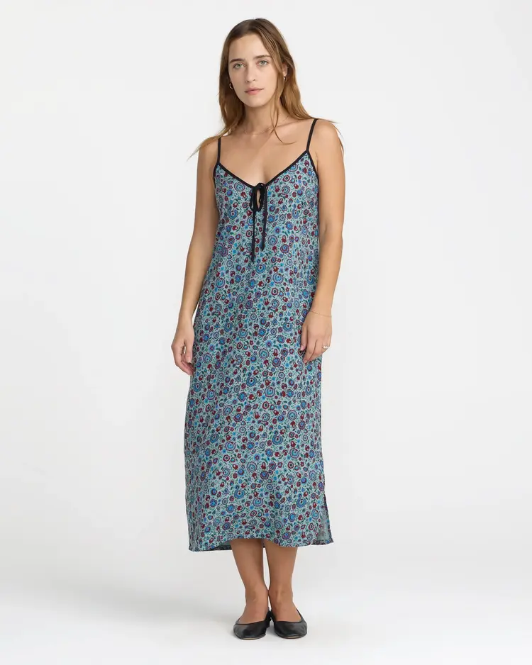 RVCA UNTAMED FLORAL SLIP DRESS