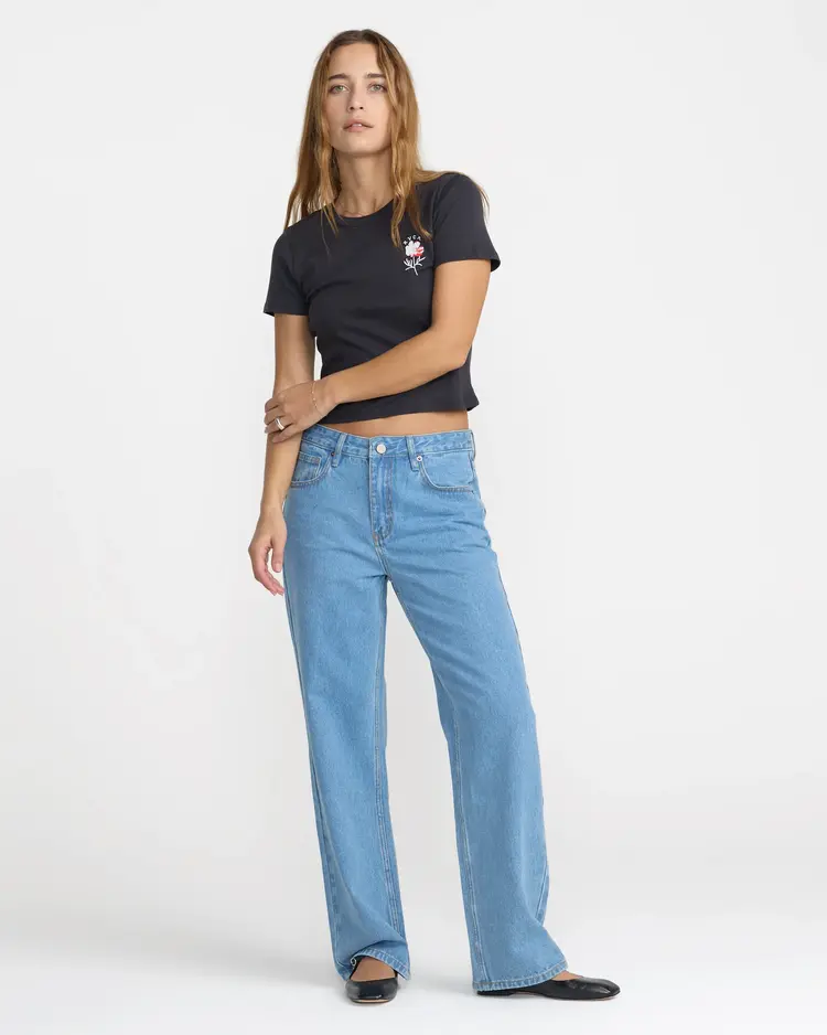 RVCA  COCO RELAXED STRAIGHT LEG JEAN