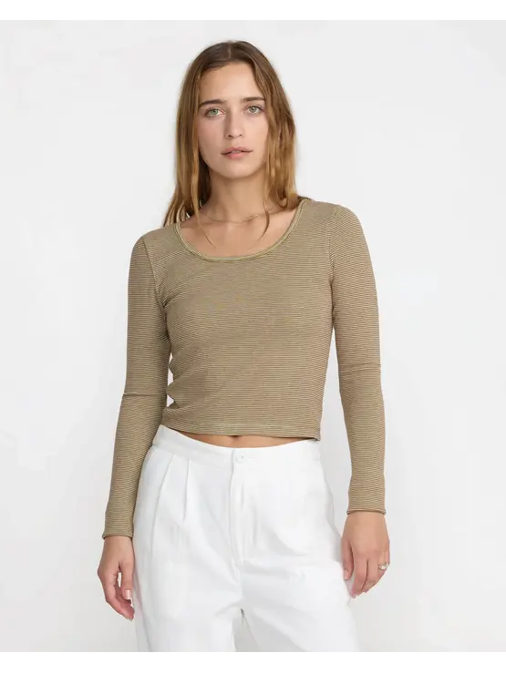 RVCA Jungle Long Sleeve Scoop Neck