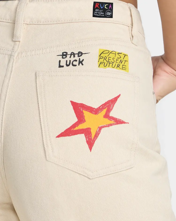 RVCA DANI MILLER HIGH WAISTED BAGGY JEAN