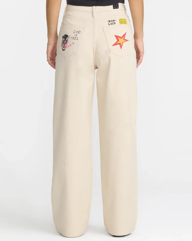 RVCA DANI MILLER HIGH WAISTED BAGGY JEAN