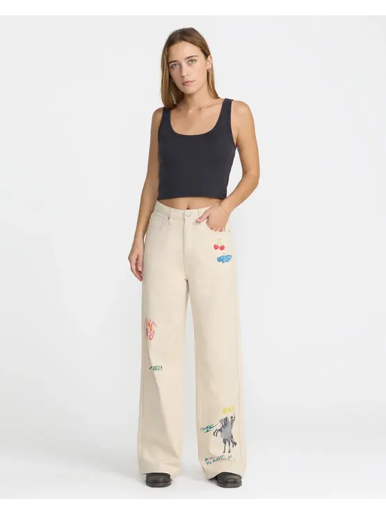 RVCA Dani Miller High Waisted Baggy Jean
