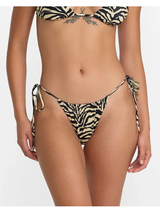 RVCA Zed Slide Skimpy Tie Bikini Bottom