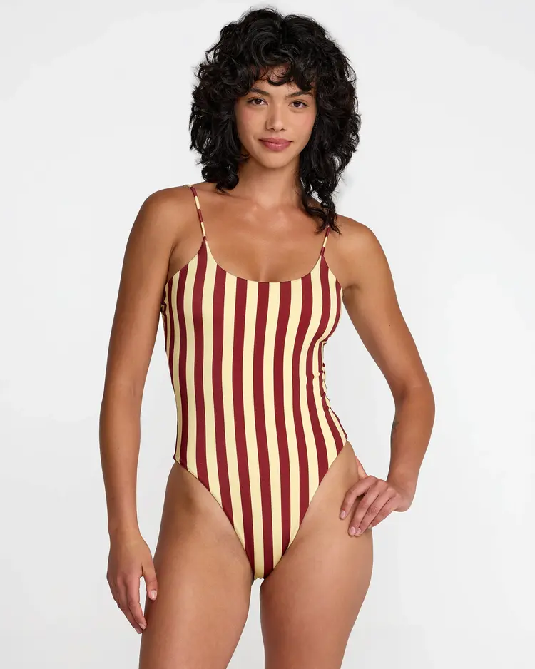 RVCA LEON BASIC SCOOP ONE PIECE SWIMSUIT