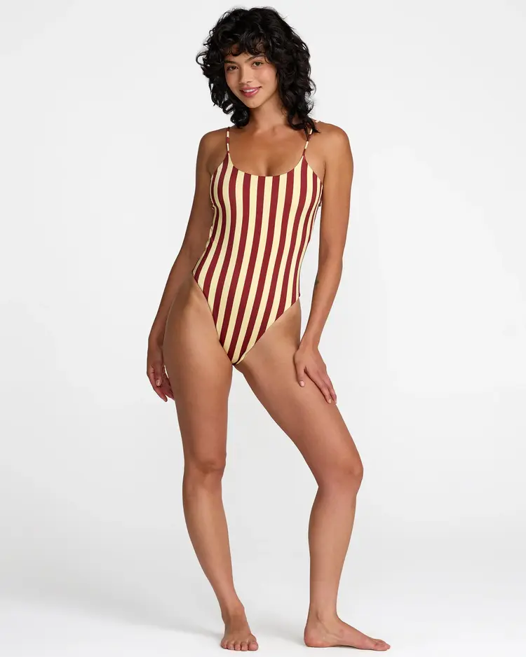 RVCA LEON BASIC SCOOP ONE PIECE SWIMSUIT