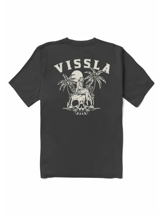 VISSLA Skull Saloon Organic Tee