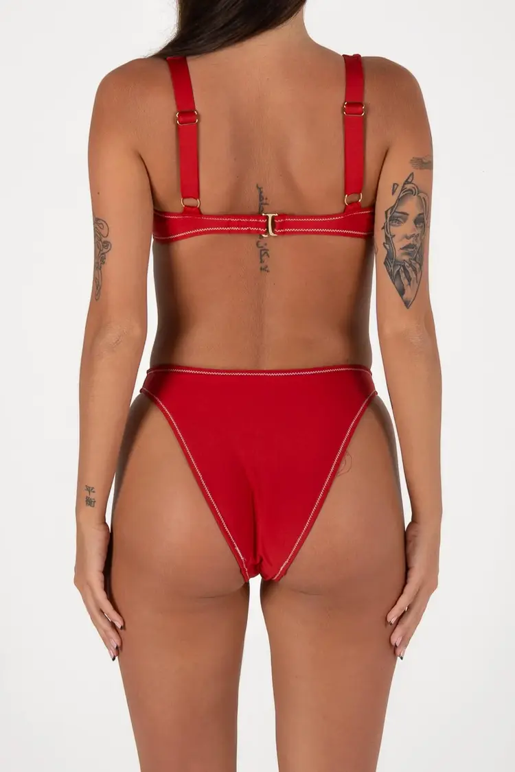 INNER RELM BANG BANG BIKINI BOTTOMS  |  RED