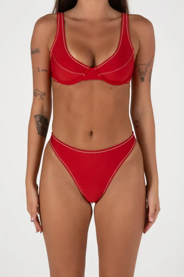 INNER RELM BANG BANG BRA CUP TOP | RED