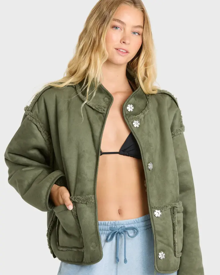 BILLABONG CAMPER REVERSIBLE FLEECE JACKET