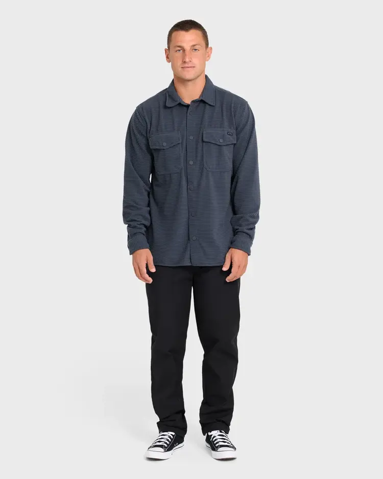 BILLABONG ADVENTURE DIVISION RIDGE LONG SLEEVE FLEECE OVERSHIRT