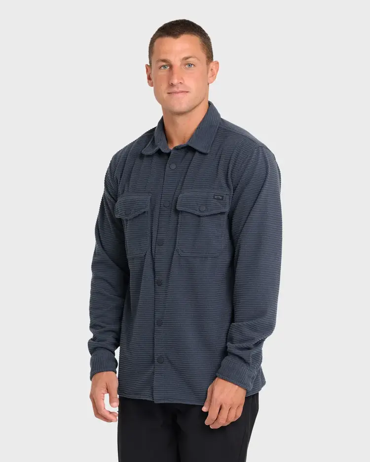 BILLABONG ADVENTURE DIVISION RIDGE LONG SLEEVE FLEECE OVERSHIRT