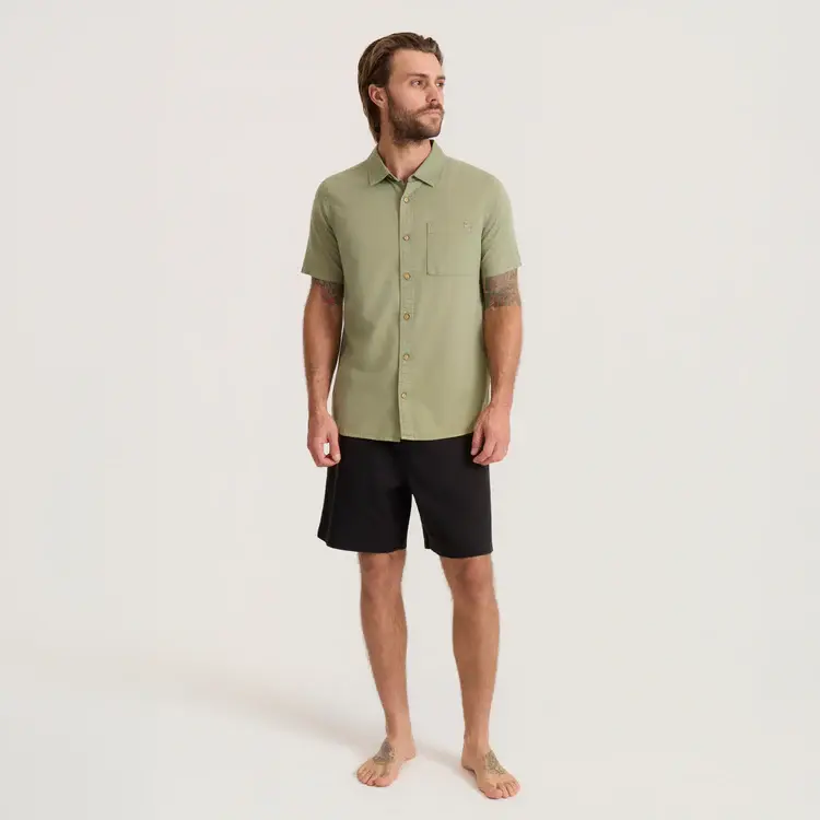 ROARK MADE TO FADE SHORT SLEEVE BUTTON UP SHIRT