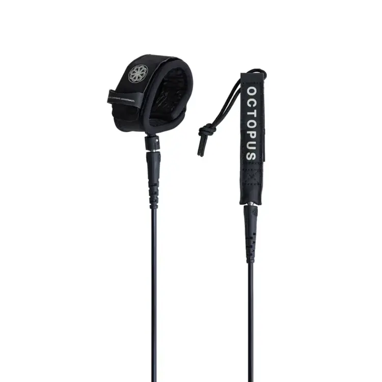 OCTOPUS MISSION: CONTROL 6FT SURF LEASH - BLACK