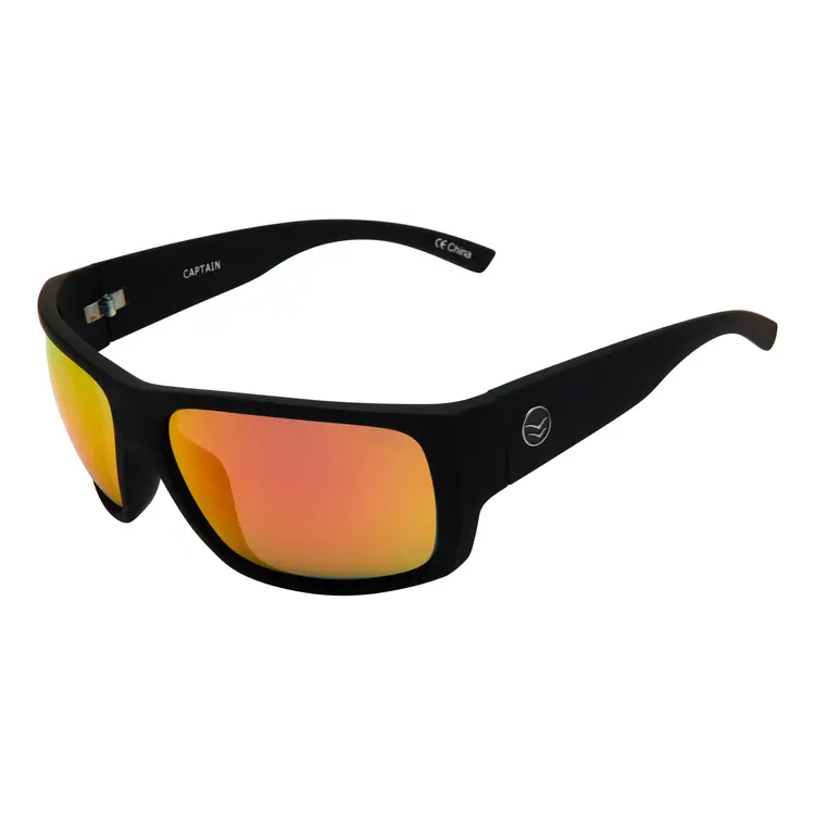 I-SEA CAPTAIN BLACK/RED MIRROR POLARIZED LENS