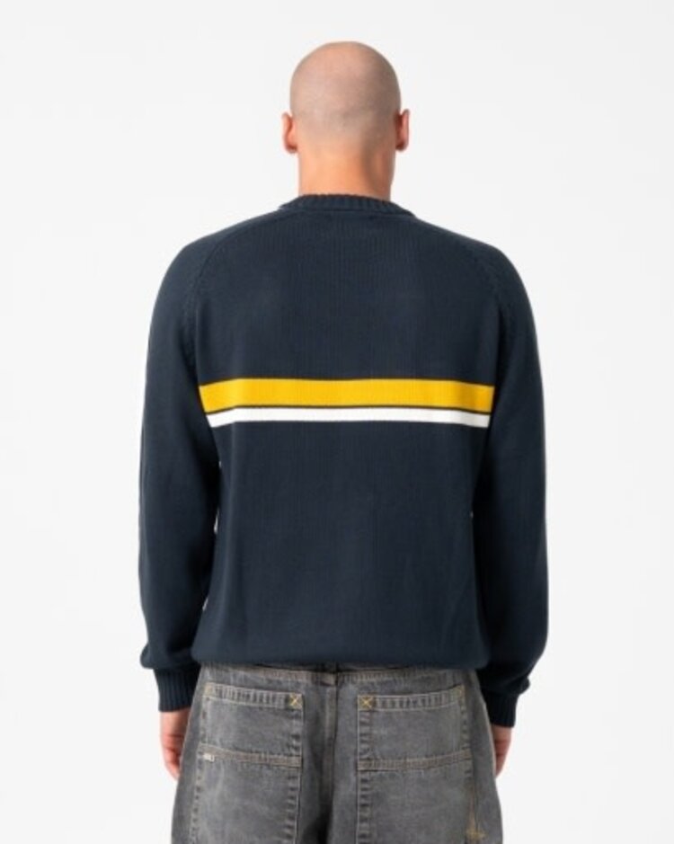 RUSTY USA WHITE LINES 2.0 KNITTED CREW