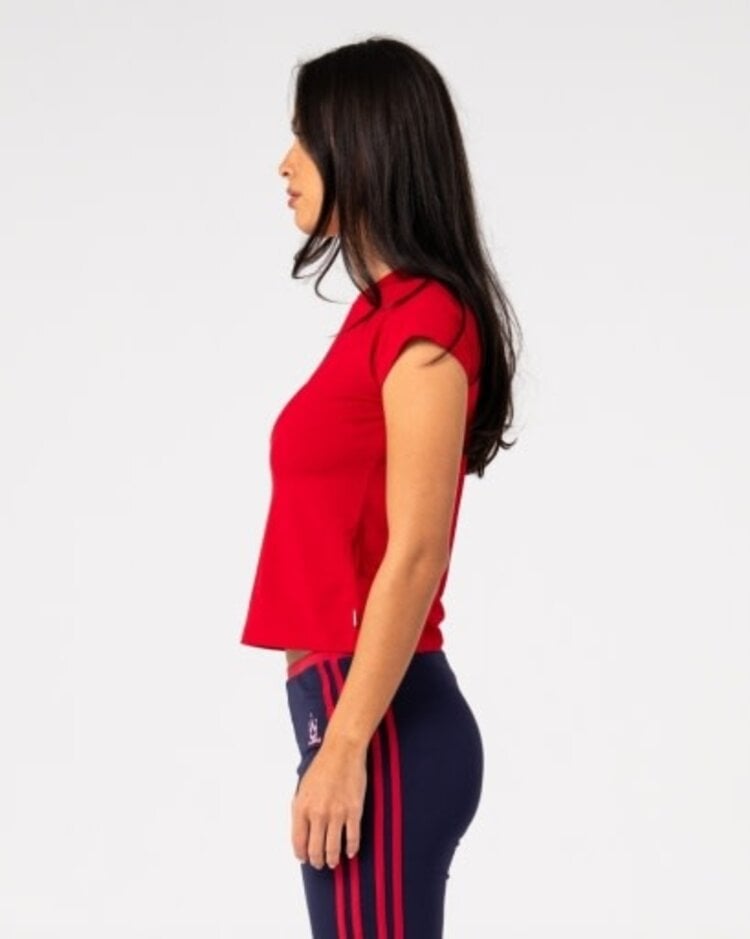 RUSTY USA ALBA CAP SLEEVE BABY TEE