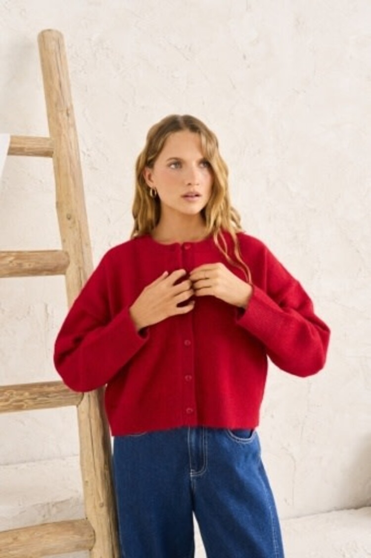 RHYTHM ESTELLE FLUFFY CARDIGAN