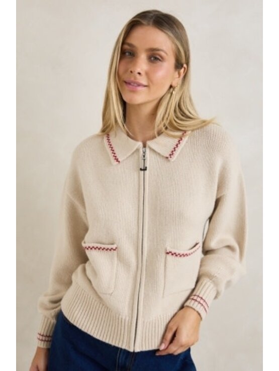 RHYTHM Frankie Dual Zip Cardigan