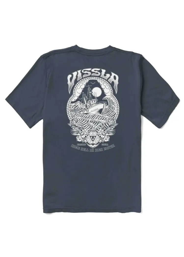 VISSLA HIGH WATER ORGANIC PKT TEE