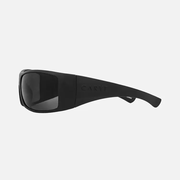 CARVE EYEWEAR WOLFPAK - FLOATING MATTE BLACK WITH GRAY INJECTED  POLARIZED HYDROPHOBIC LENS