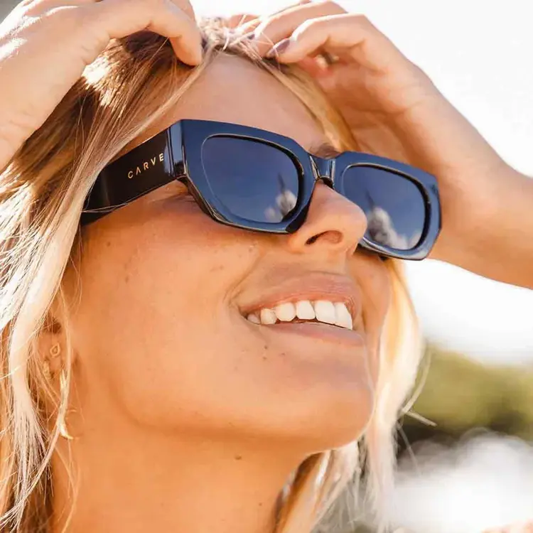 CARVE EYEWEAR  VINCA - GLOSS BLACK FRAME WITH GRAY LENS