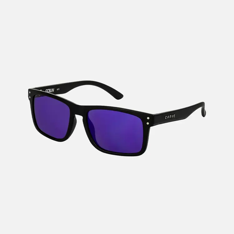 CARVE EYEWEAR GOBLIN - MATTE BLACK FRAME WITH PURPLE IRIDIUM LENS