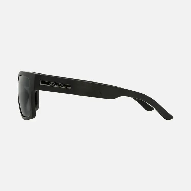 CARVE EYEWEAR VOLLEY XL MATTE BLACK WITH GRAY POLARIZED LENS