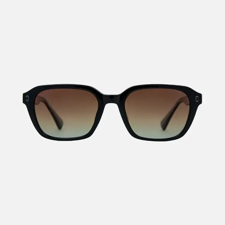 CARVE EYEWEAR CARVE 36491 DEL RAY GLOSS BLK-BRWN GRAD POL LENS
