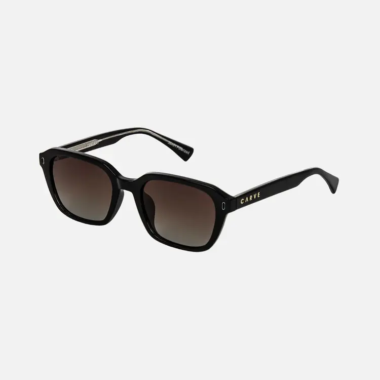 CARVE EYEWEAR CARVE 36491 DEL RAY GLOSS BLK-BRWN GRAD POL LENS