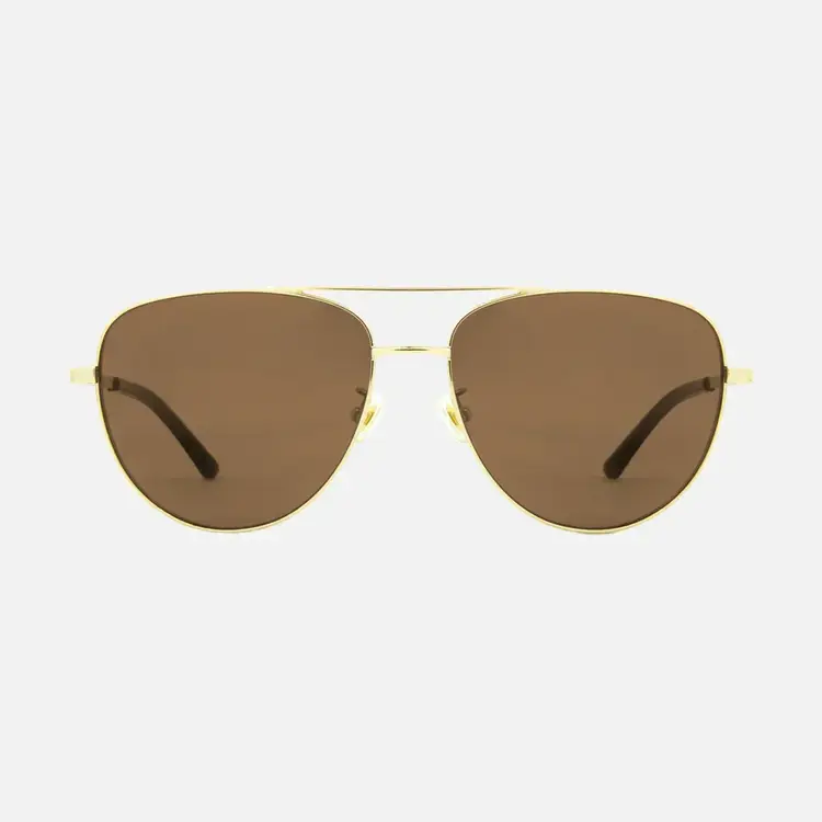 CARVE EYEWEAR CARVE 36020 SOLANA GLOSS GLD METAL/BRWN POL LENS