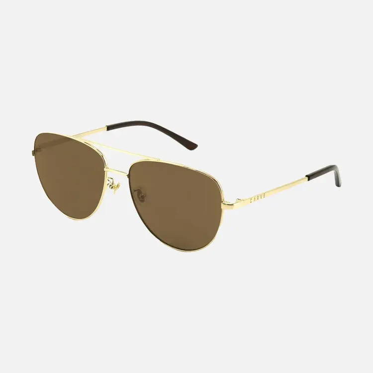 CARVE EYEWEAR CARVE 36020 SOLANA GLOSS GLD METAL/BRWN POL LENS
