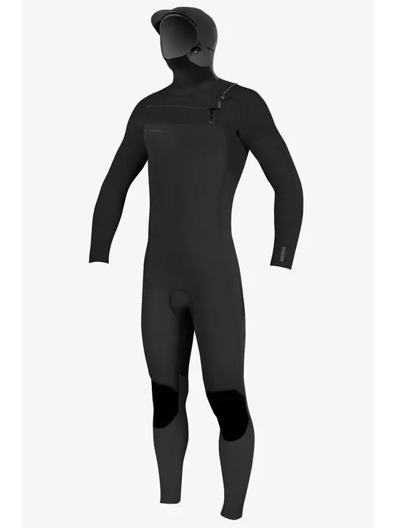 O'NEILL Hyperfreak 5/4mm+ Chest Zip Full Wetsuit W/ Hood