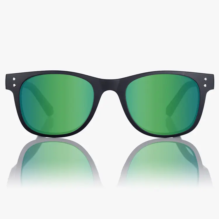 MADSON DORSEY BLACK MATTE EMERALD POLARIZED LENS