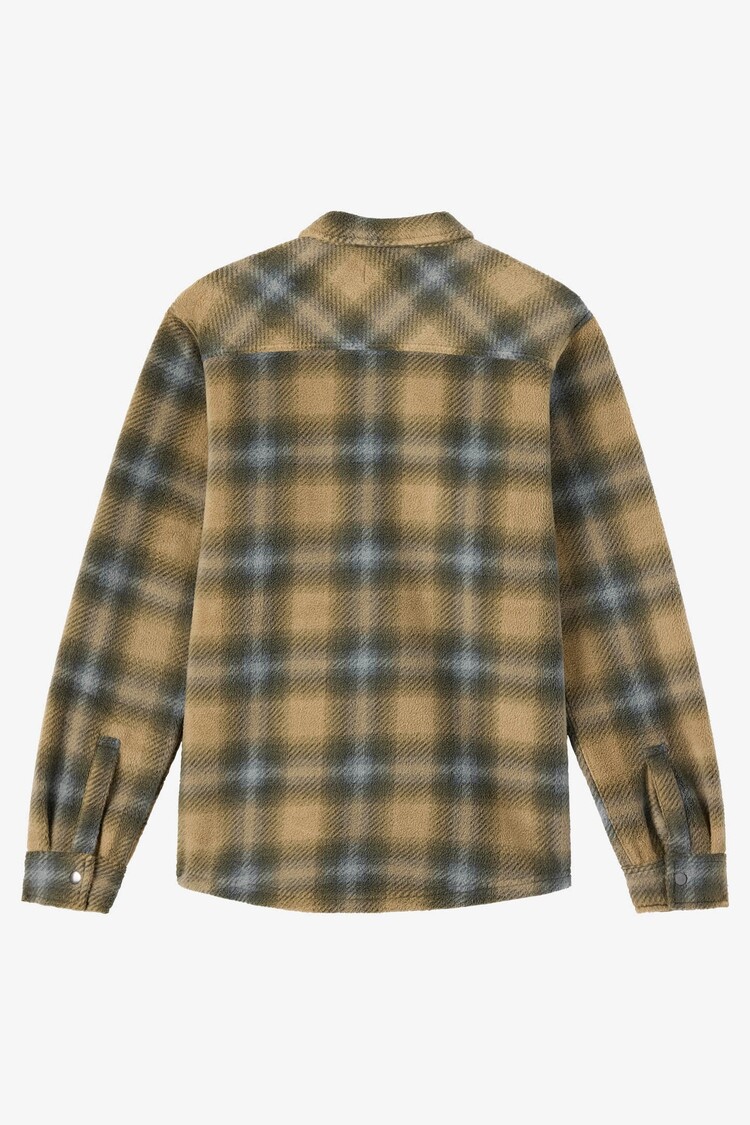 O'NEILL GLACIER PLAID SUPERFLEECE LONG SLEEVE SHIRT