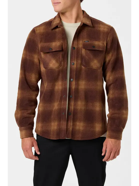 O'NEILL Glacier Plaid Superfleece Long Sleeve Shirt