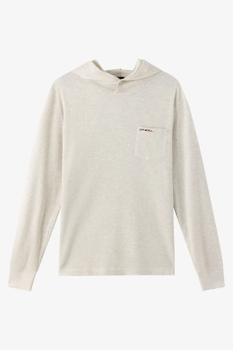 O'NEILL BOYS OVERLAND HOODED THERMAL LONG SLEEVE PULLOVER