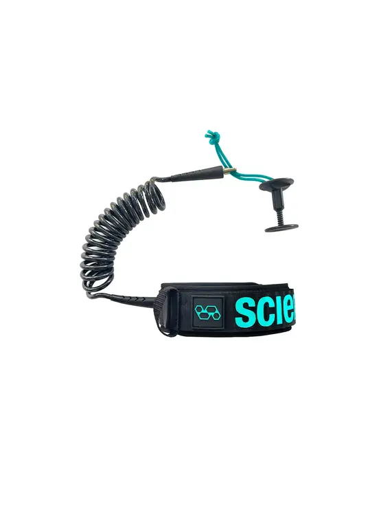 SCIENCE Essentials Bicep Leash Med/Lg Black/Aqua