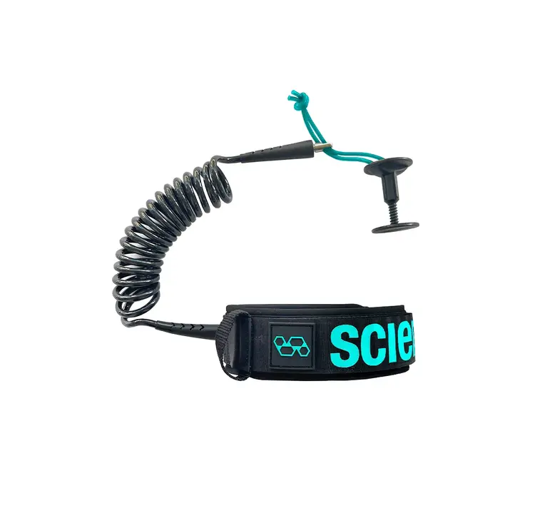 SCIENCE ESSENTIALS BICEP LEASH MED/LG  BLACK/AQUA
