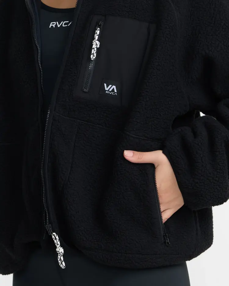 RVCA VA POLAR FLEECE JACKET