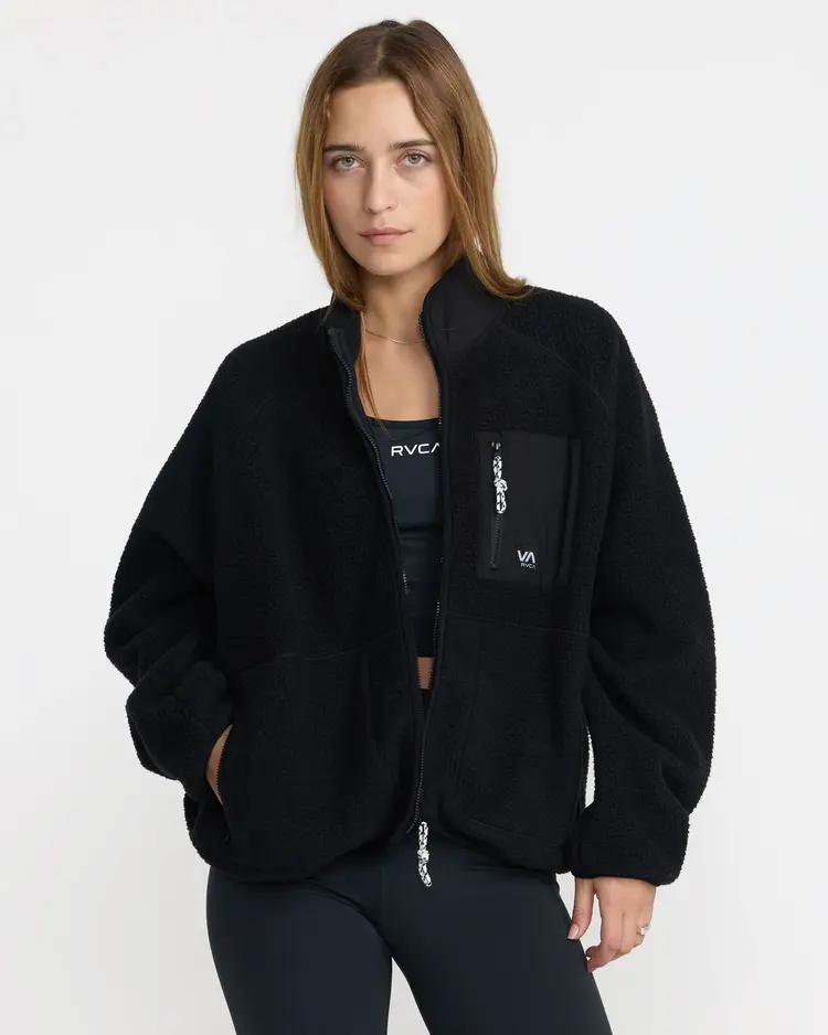 RVCA VA POLAR FLEECE JACKET