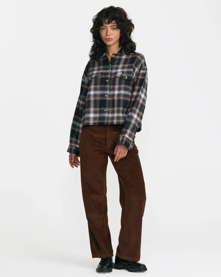 RVCA BONITO BOXY FLANNEL SHIRT