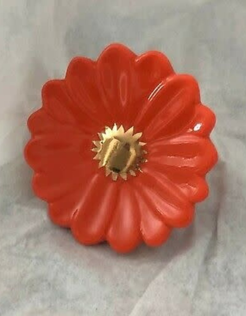 Nora Fleming A Limited Edition Orange & Gold Gerber Daisy Mini