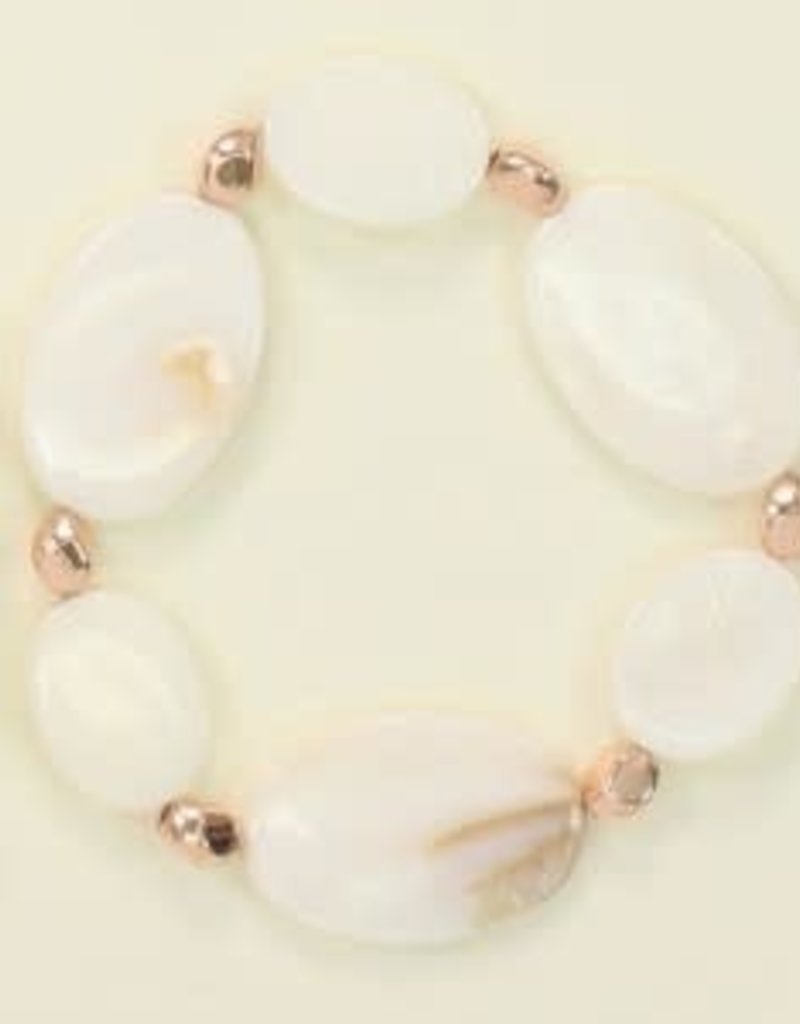 Bracelet-Mother of Pearl Ovals