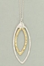 Necklace-TwoTone Wrapped