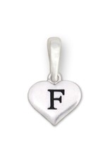 "F" Heart Charm
