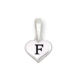 "F" Heart Charm