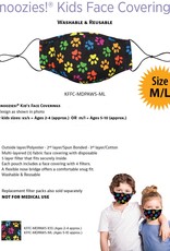 Snoozies Kid Multi Dog Paws M/L Fashion Face Coverings/Face Mask