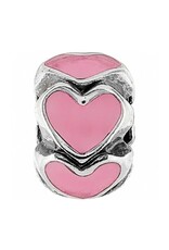 Ring of Hearts Mini Bead Pink