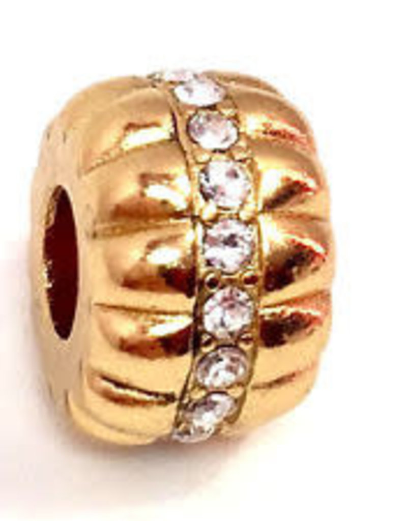 Glamour Stopper Bead Gold/Stone